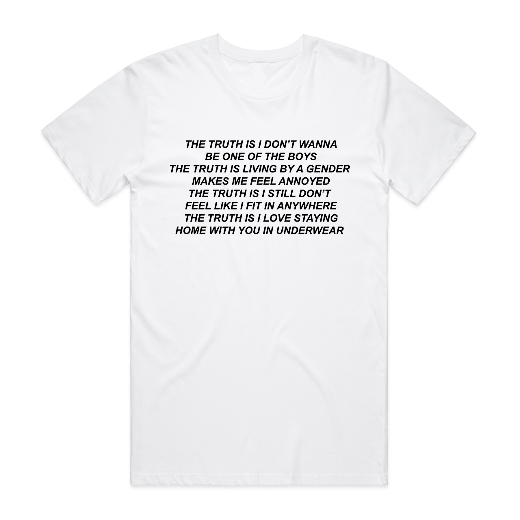 White The Truth is Tee